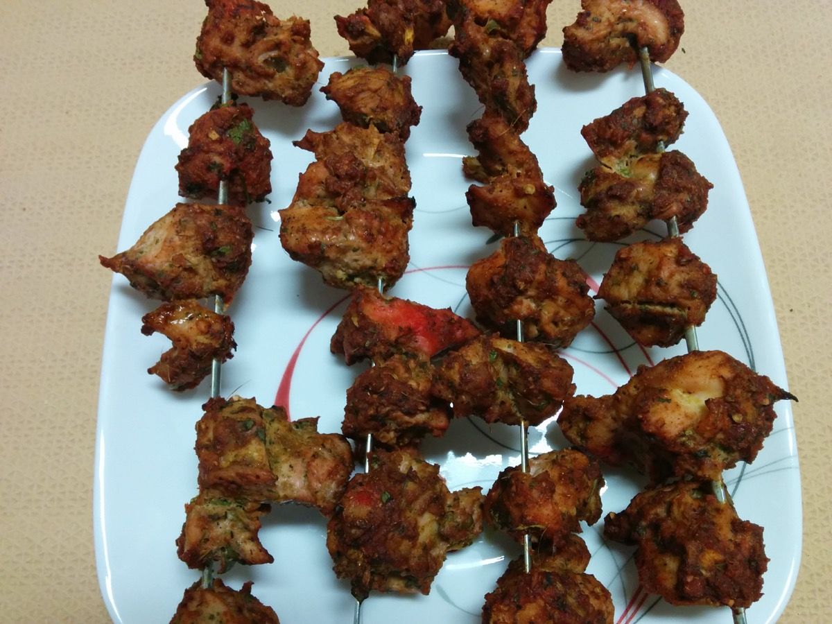 Chicken Kebabs - Spicy Indian dish