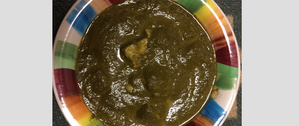 A silky palak paneer